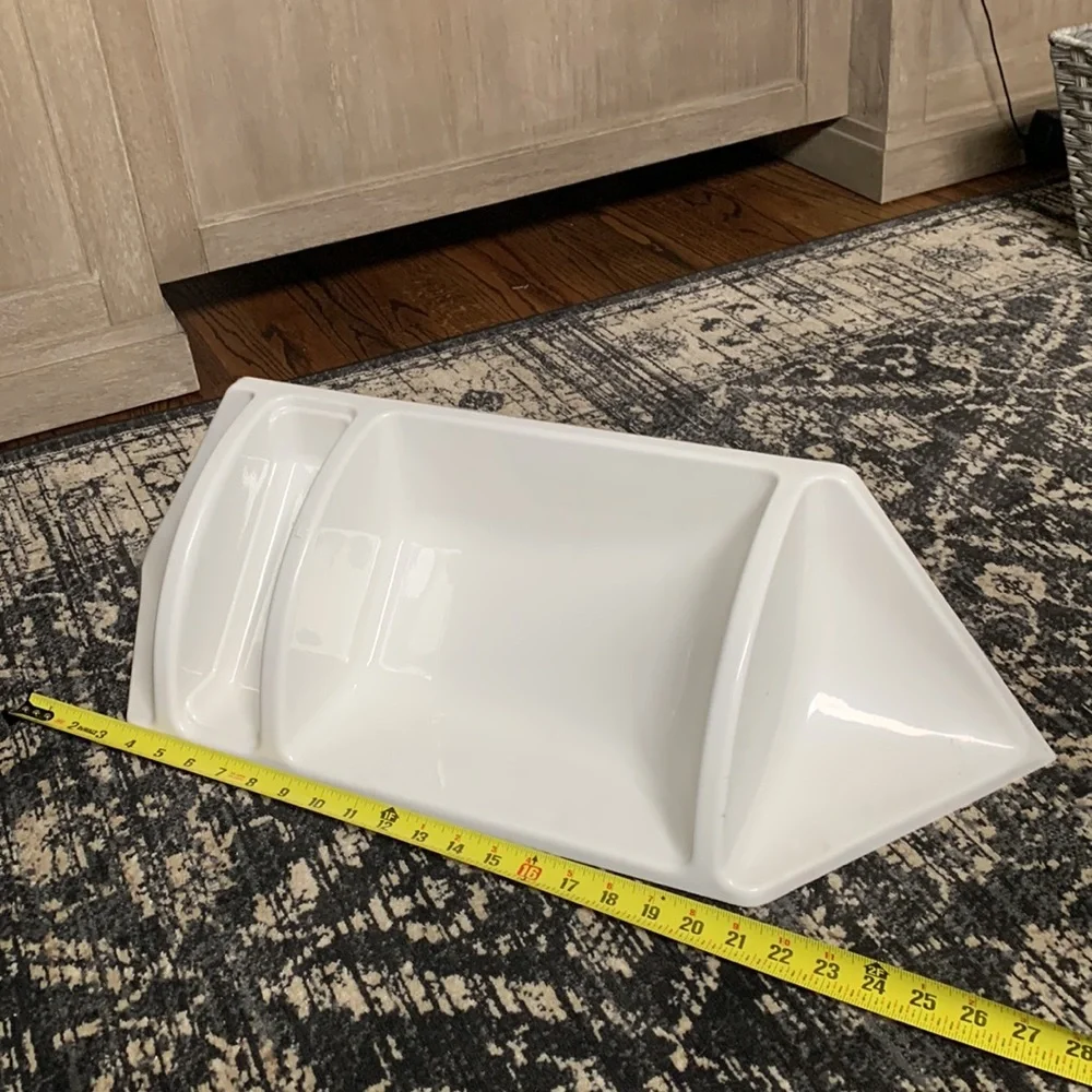 Built in shower shelf